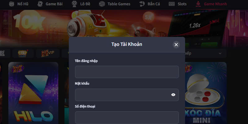 Đăng ký TX88 để tham gia game nhanh 
