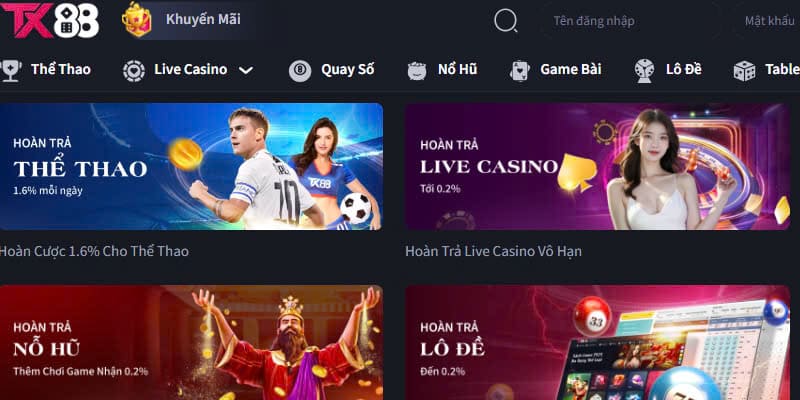 Khuyến mãi TX88